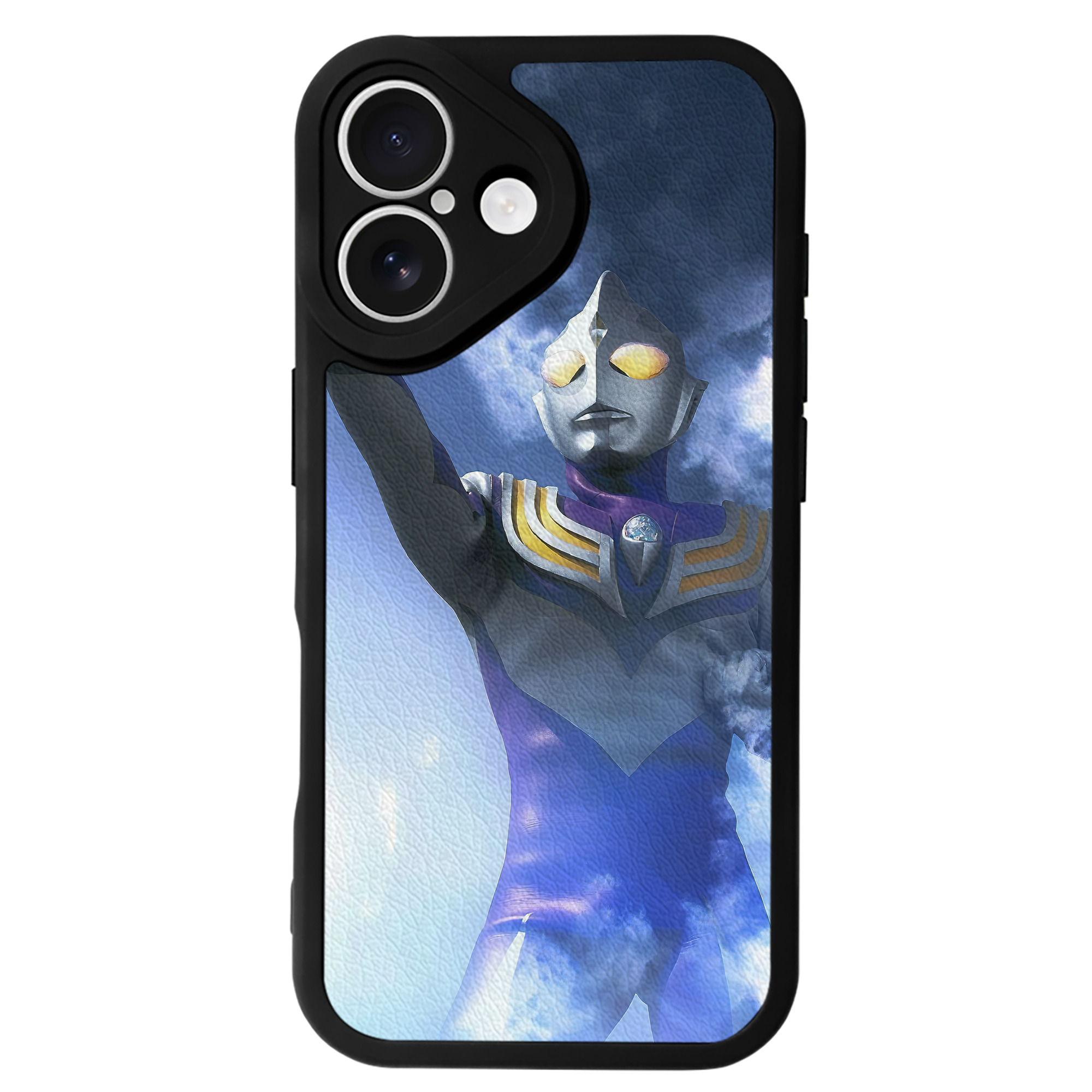 （画像用） ウルトラマン Ultraman 【iPhone 16シリーズ対応】シリコンスマホケース（レザー調） 材質：シリコン